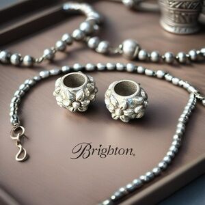 Brighton wildflower spacer beads - set of 2
